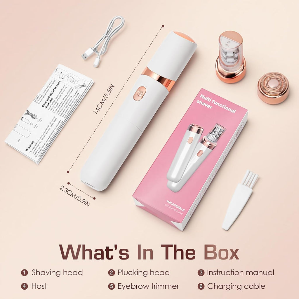 Pxiluyna Epilator,Facial Hair Removal for Women,PluxyEpil 2-in-1 Gentle Root Removal for Coarse & Fine Hair,2026 New Upgrades Rechargeable Shaver Electric Depiladora for Face/Legs/Bikini Smooth Skin
