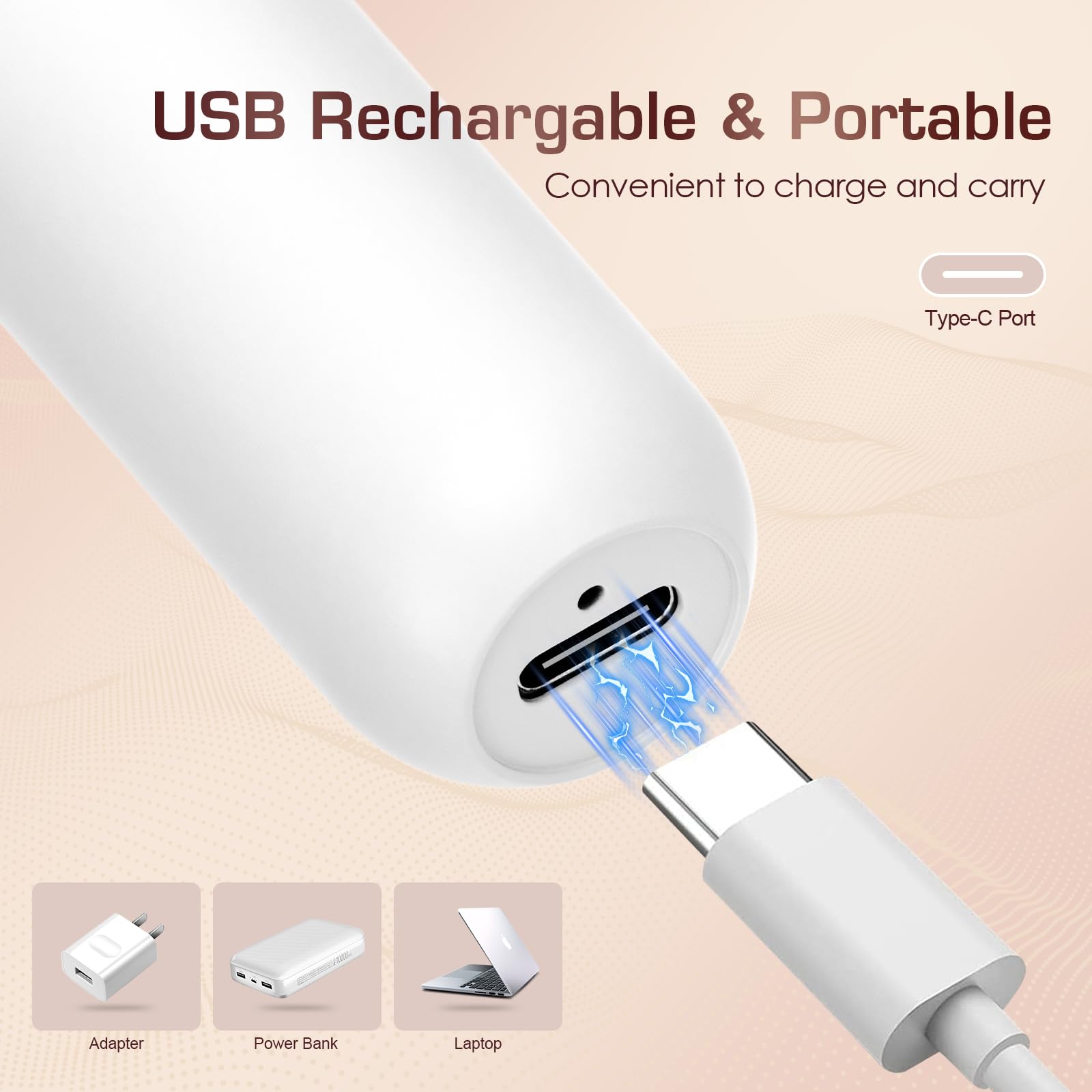 Pxiluyna Pro 3.0 Women Face Epilator - PluxyEpil 2-in-1 Gentle Root Removal for Coarse & Fine Hair,2026 New Rechargeable Lady Depiladora Electric Shaver for Face/Legs/Bikini Smooth Skin (Rose Gold)
