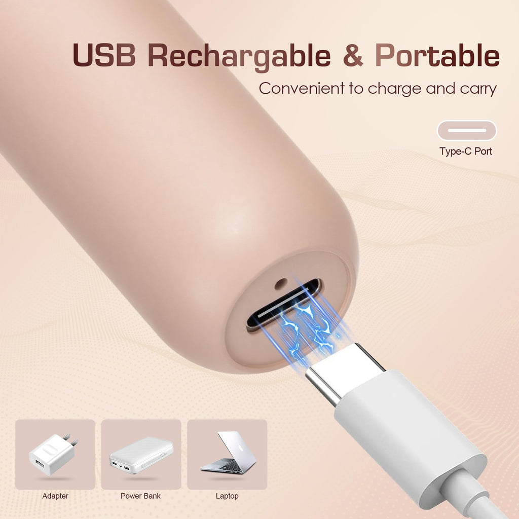 Pro 3.0 Women Face Epilator - Pluxyepli 2-in-1 Gentle Root Removal for Coarse & Fine Hair,2026 New Upgrades Rechargeable Shaver Electric Depiladora for Face/Legs/Bikini Smooth Skin (White)